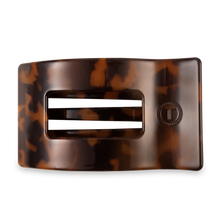 Load image into Gallery viewer, Tortoise Large Flat Rectangle Hair Clip
