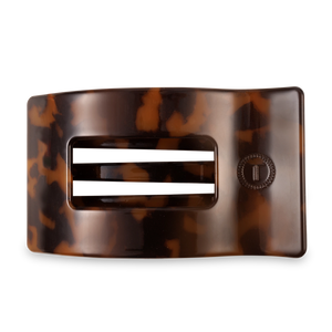 Tortoise Large Flat Rectangle Hair Clip