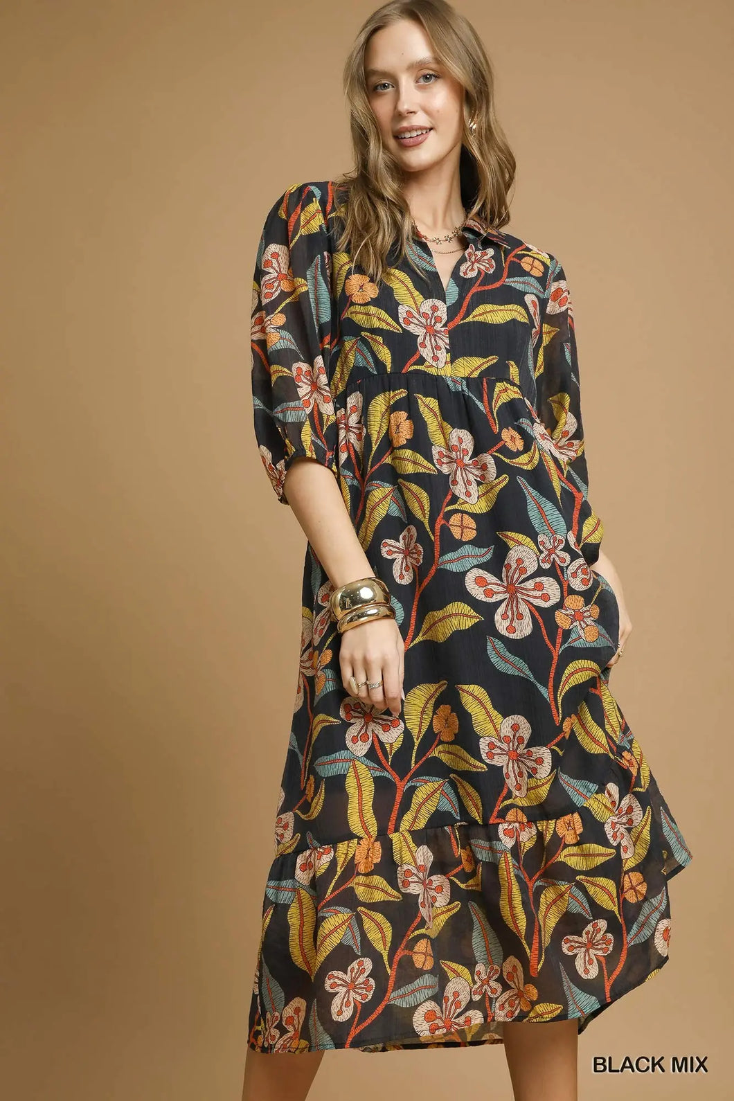 Botanical Dreams Midi Dress