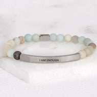 I Am Enough Amazonite Bracelet