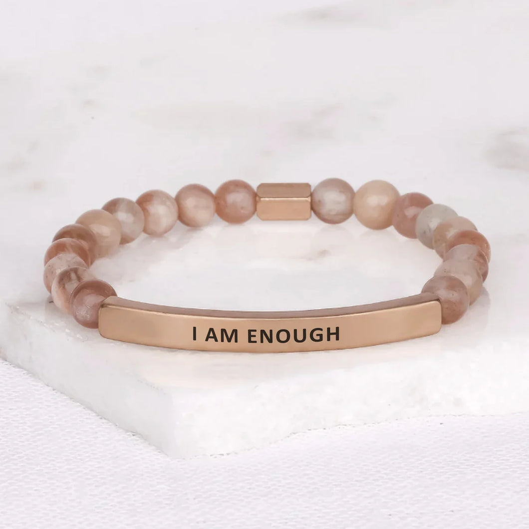 I Am Enough Sunstone Bracelet
