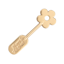 Load image into Gallery viewer, Lip Care Spatula, Gold Daisy
