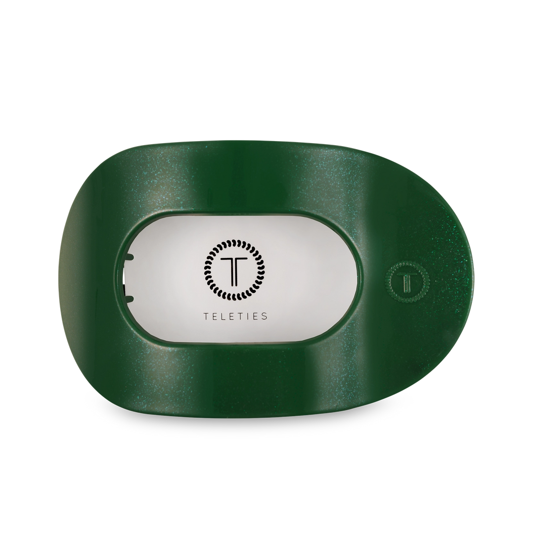 Mistletoe Large Flat Round Hair Clip