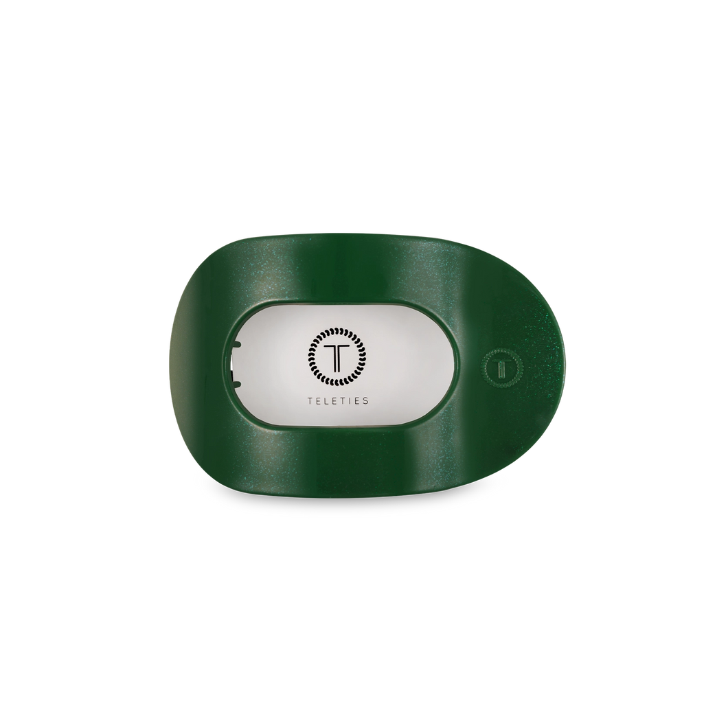 Mistletoe Small Flat Round Hair Clip