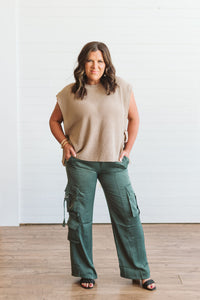 Miss Independent Silk Cargo Pants