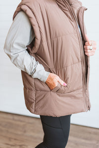 Espresso Enthusiast Puffer Vest