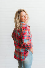 Load image into Gallery viewer, Red Hots Plaid Button-Up
