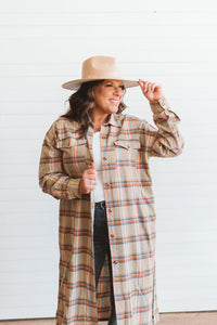 Not Dunn Yet Flannel Shirt Jacket