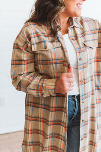 Not Dunn Yet Flannel Shirt Jacket