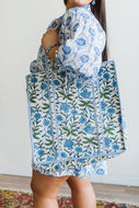 Large Quilted Tote Bag