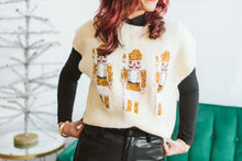 Load image into Gallery viewer, Silver &amp; Gold Sequin Sweater Vest
