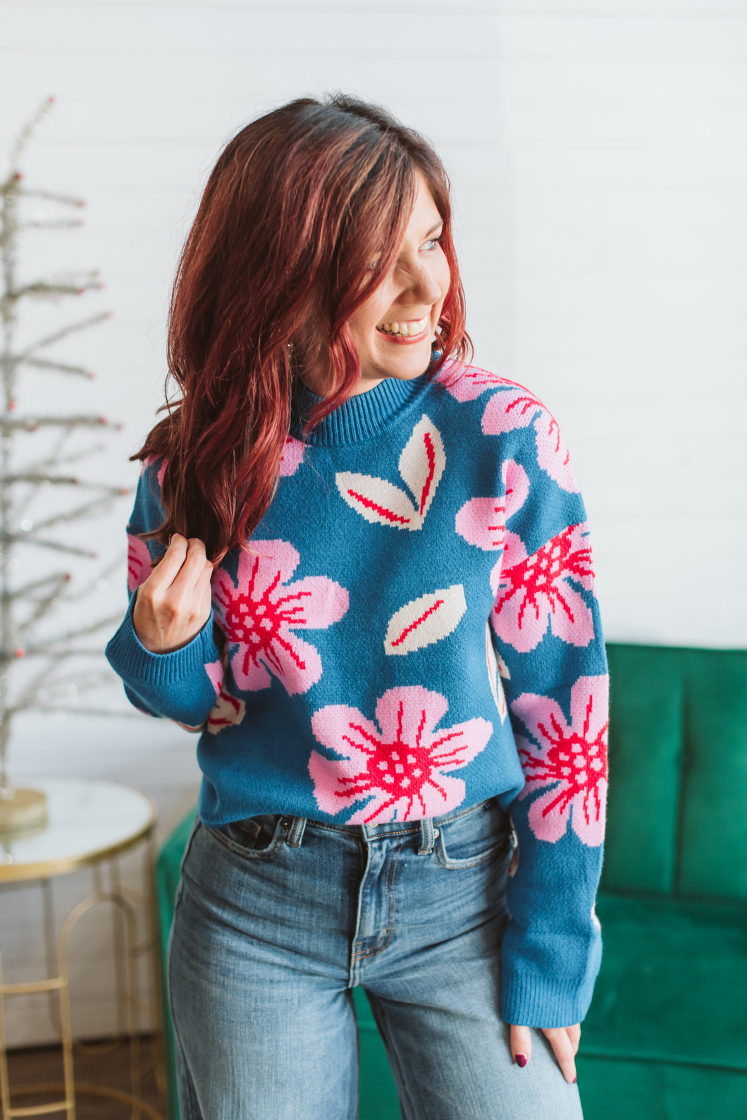 Leilani Flower Knit Sweater