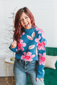 Leilani Flower Knit Sweater