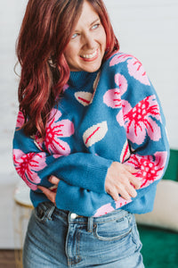 Leilani Flower Knit Sweater