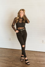 Load image into Gallery viewer, Cello Black Distressed Jeans
