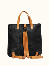 Load image into Gallery viewer, Abera Backpack: Black/Cognac
