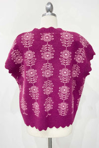 Wild Orchid Sweater Vest