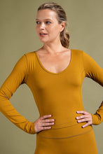 Load image into Gallery viewer, Gold Spice Long Sleeve Crop
